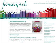 Tablet Screenshot of femscript.ch